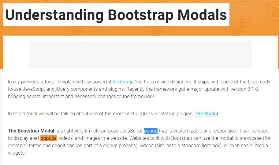 Another  handy  post  concerning Bootstrap Modal Popup