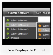 Menu Sample Templates on hover open sub menu