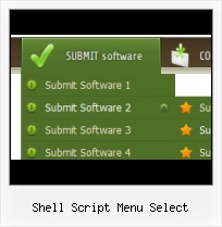 Sliding And Drop Deown Menus Examples shell script submenu