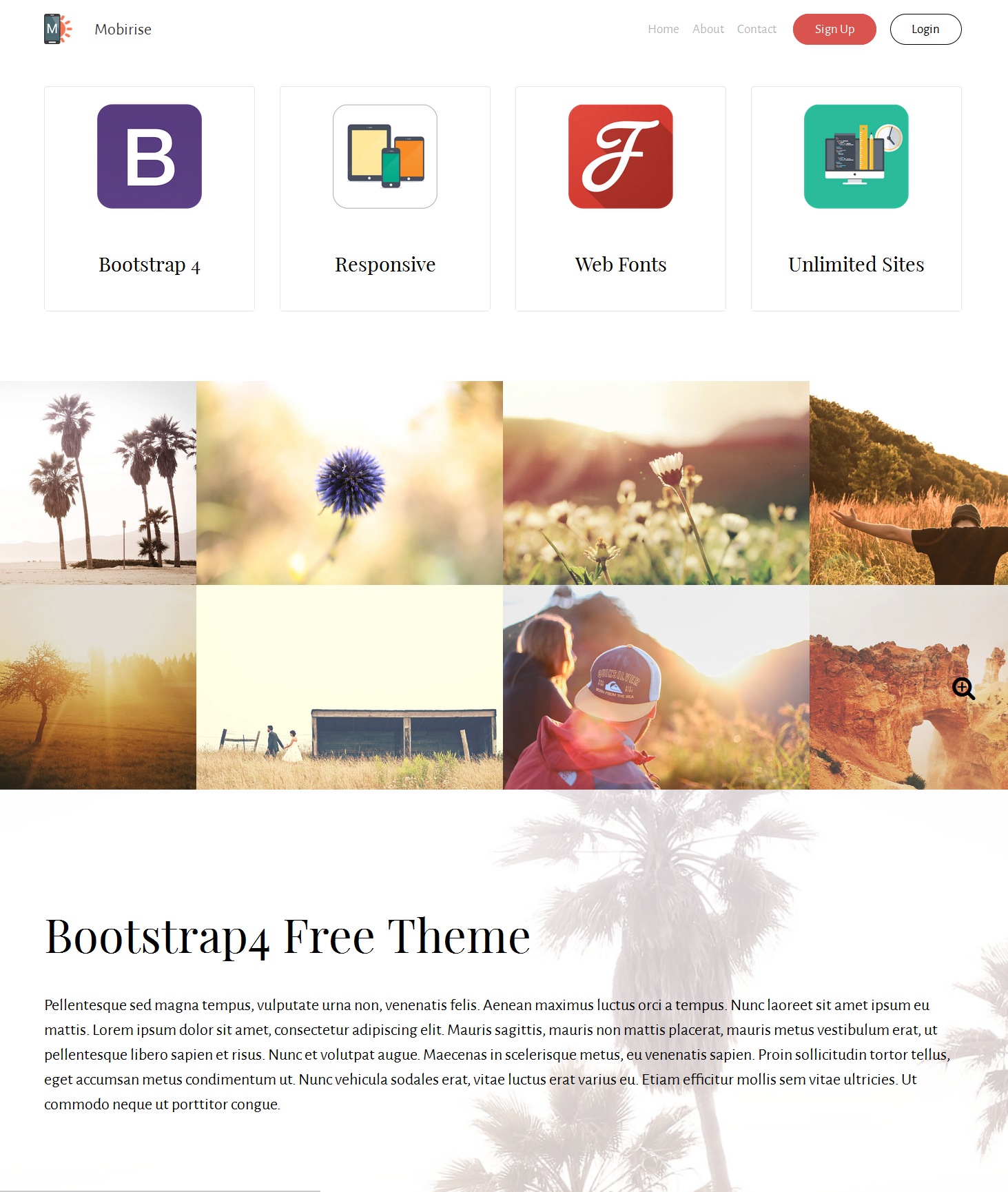 Free Download Bootstrap Landing Page Theme