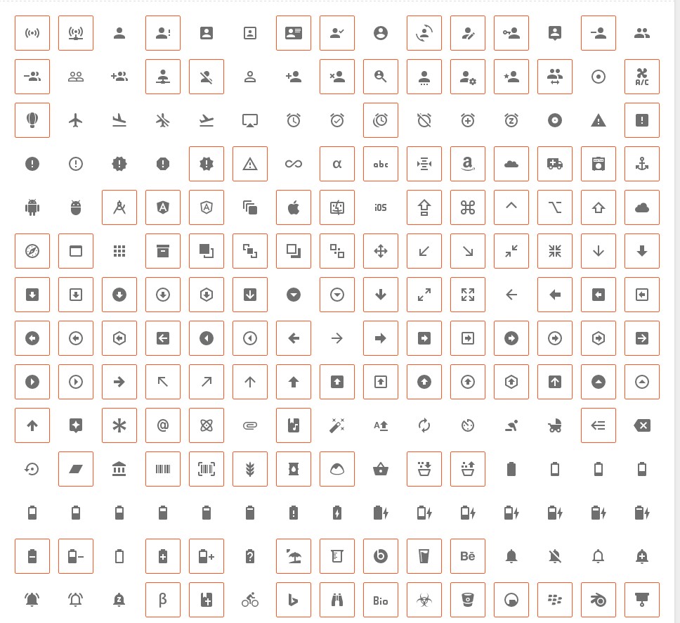 bootstrap glyphicons set