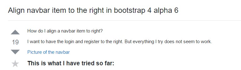  Coordinate navbar  object to the right in Bootstrap 4 alpha 6