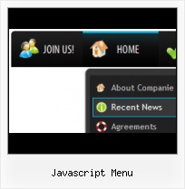 Rollover Javascript Menu horizontal slider menu