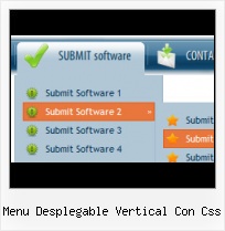 Jquery Horizontal Slide Menu submenus desplegables html