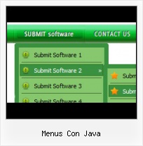 Javascript Animated Menu Bar horizontal slide menus