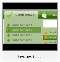 Javascript Scrolling Submenu javascript pop out menu web page