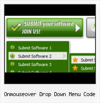 Menu Horizontal Desplegable onmouseover html open sub menu example