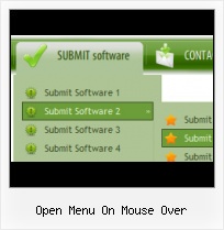 Menu Template Hide vertical menu widget web