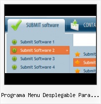 Java Menu Templates blue drop down menu