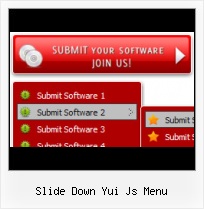 Menu Javascript Desplegable horizontal tab slide background menu