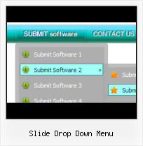 Menu Desplegable Vertical Flash horizontal rounded rectangle dropdown menu